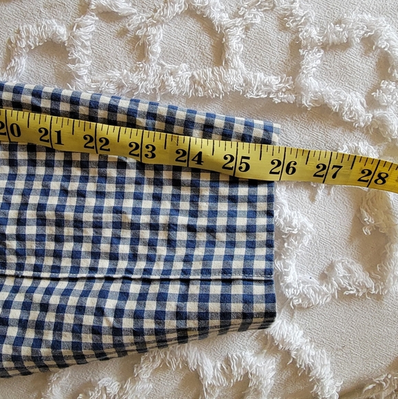 Veronica Beard High-Rise Gingham Navy Zipper Pants size 8 - Picture 8 of 9